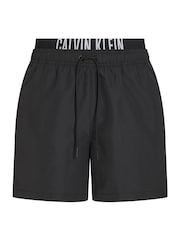 Calvin Klein Black Intense Power Medium Double Waistband Swim Shorts - Image 5 of 5