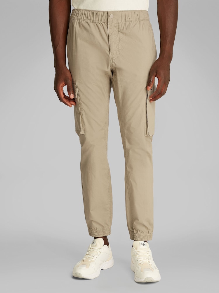 Calvin Klein Grey Skinny Cargo Trousers - Image 1 of 7