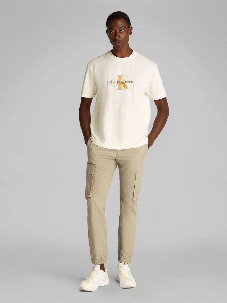 Calvin Klein Grey Skinny Cargo Trousers - Image 2 of 7