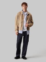Calvin Klein Blue Pull On Straight Cargo Trousers - Image 2 of 5