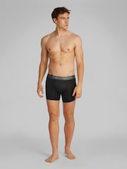Calvin Klein Black Brushed Micro Stripe Boxer Briefs 3 Pack - Image 4 of 5