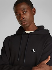 Calvin Klein Black 100% Cotton Painted Hoodie - Image 4 of 7