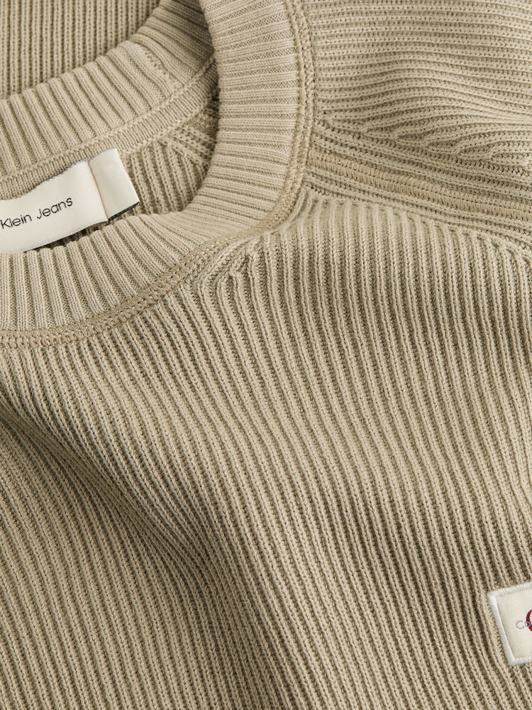 Calvin Klein Cream 100% Cotton Jumper - Image 7 of 7 Calvin Klein Cream 100% Cotton Jumper - Image 7 of 7