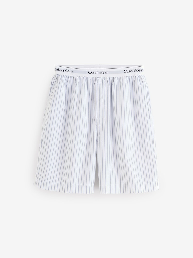 Пижамные шорты Calvin Klein из 100% хлопкового поплина - Image 1 of 1