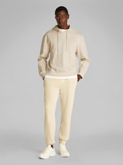 Calvin Klein Cream 100% Cotton Applique Hoodie - Image 2 of 6