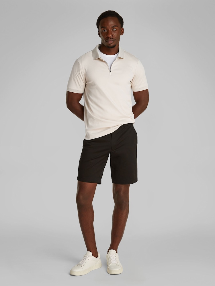 Calvin Klein Cream 100% Cotton Painted Polo Shirt - Image 2 of 6