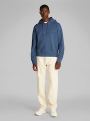 Calvin Klein Blue 100% Cotton Applique Hoodie - Image 2 of 6