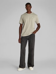 Calvin Klein Cream 100% Cotton Painted Jeans T-Shirt - Image 2 of 7
