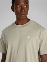 Calvin Klein Cream 100% Cotton Painted Jeans T-Shirt - Image 4 of 7