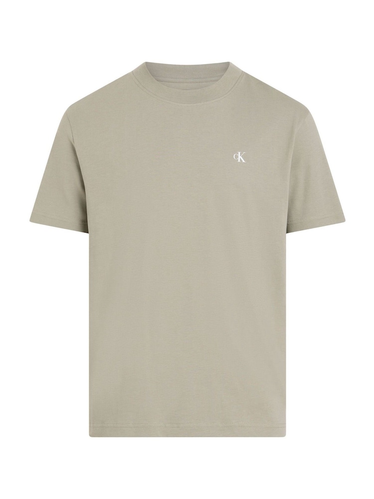 Calvin Klein Cream 100% Cotton Painted Jeans T-Shirt - Image 5 of 7