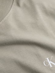 Calvin Klein Cream 100% Cotton Painted Jeans T-Shirt - Image 7 of 7