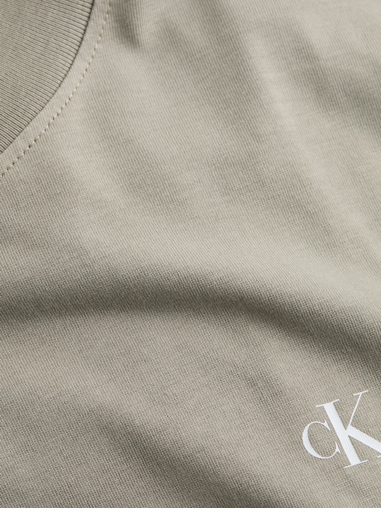 Calvin Klein Cream 100% Cotton Painted Jeans T-Shirt - Image 7 of 7