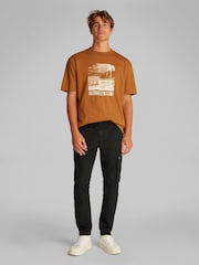 Calvin Klein Black Skinny Cargo Trousers - Image 2 of 6