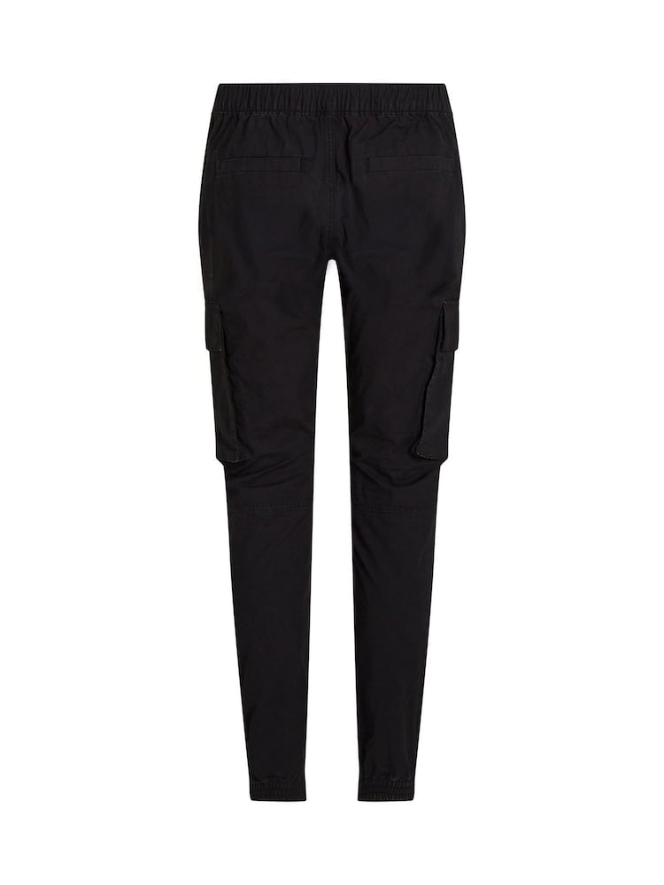 Calvin Klein Black Skinny Cargo Trousers - Image 6 of 6