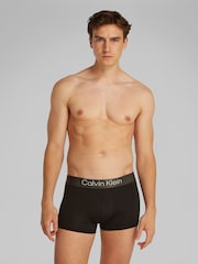 Calvin Klein Black Brushed Micro Stripe Trunks 3 Pack - Image 2 of 5
