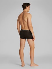 Calvin Klein Black Brushed Micro Stripe Trunks 3 Pack - Image 4 of 5