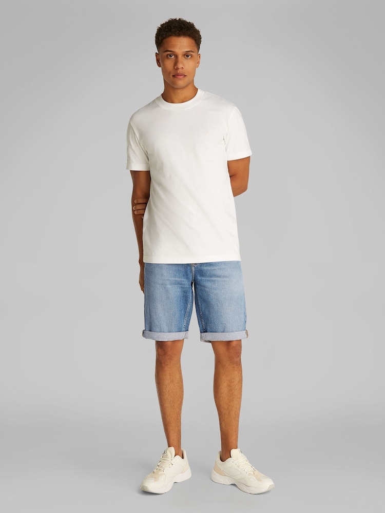 Calvin Klein Blue Slim Shorts - Image 2 of 6
