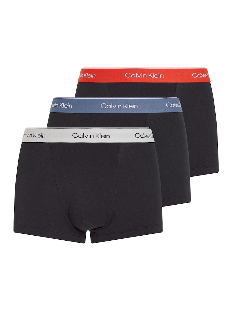 Calvin Klein Black Relaxed Icon Stretch Trunks 3 Pack - Image 1 of 5