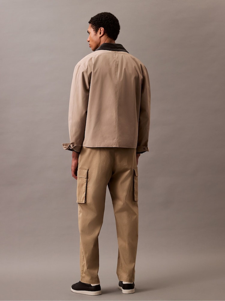 Calvin Klein Brown Pull On Straight Cargo Trousers - Image 3 of 7