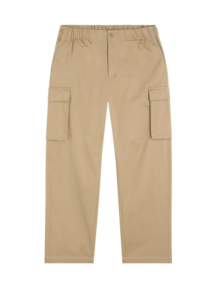 Calvin Klein Brown Pull On Straight Cargo Trousers - Image 6 of 7