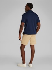 Calvin Klein Blue 100% Cotton Short Sleeve Zip Polo Shirt - Image 3 of 6