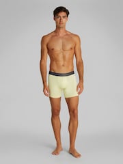 Calvin Klein Yellow Brushed Micro Stripe Boxer Briefs 3 Pack - Image 3 of 5