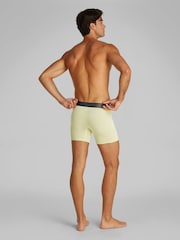 Calvin Klein Yellow Brushed Micro Stripe Boxer Briefs 3 Pack - Image 4 of 5