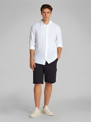 Calvin Klein White Regular Fit Stripe Long Sleeve Shirt - Image 2 of 6