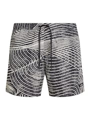 Calvin Klein Black Medium Printed Swim Shorts With Drawstring - Image 5 of 5