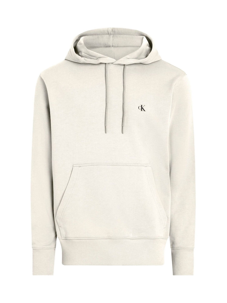 Calvin Klein Brown 100% Cotton Painted Hoodie - Image 1 of 2