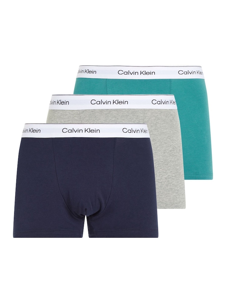 Calvin Klein Black Olive Ultra Soft Trunks 3 Pack - Image 1 of 1