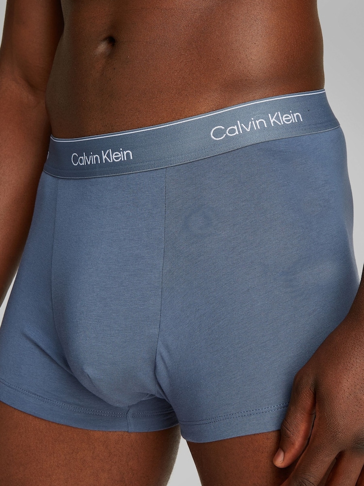 Azul - Calvin Klein Relaxed Icon Stretch Trunks 3 Pack - Imagen 5 de 5