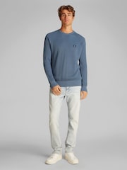Calvin Klein Blue 100% Cotton Jumper - Image 2 of 7