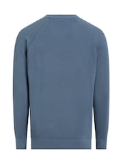 Calvin Klein Blue 100% Cotton Jumper - Image 6 of 7