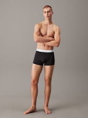 Calvin Klein Blue Ultra Soft Trunks 3 Pack - Image 4 of 8