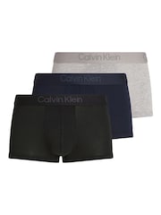 أسود - حزمة من 3 بوكسرات Icon قطنية قابلة للتمدد من Calvin Klein - Image 1 of 5