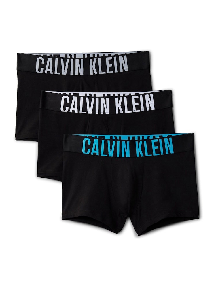 Calvin Klein Black Intense Power Cotton Trunks 3 Pack - Image 1 of 5