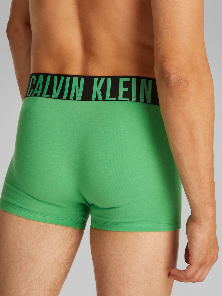 Buy Calvin Klein Green Intense Power Cotton Trunks Pack from
