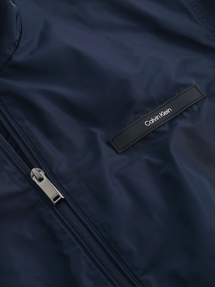 Calvin Klein Blue Essential Padded Shirt - Image 7 of 7