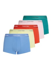 Calvin Klein Multi Medium Swim Shorts With Drawstring 5 Pack - Image 1 of 5