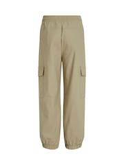 Calvin Klein Cream Parachute Dry Knit Cargo Joggers - Image 5 of 5