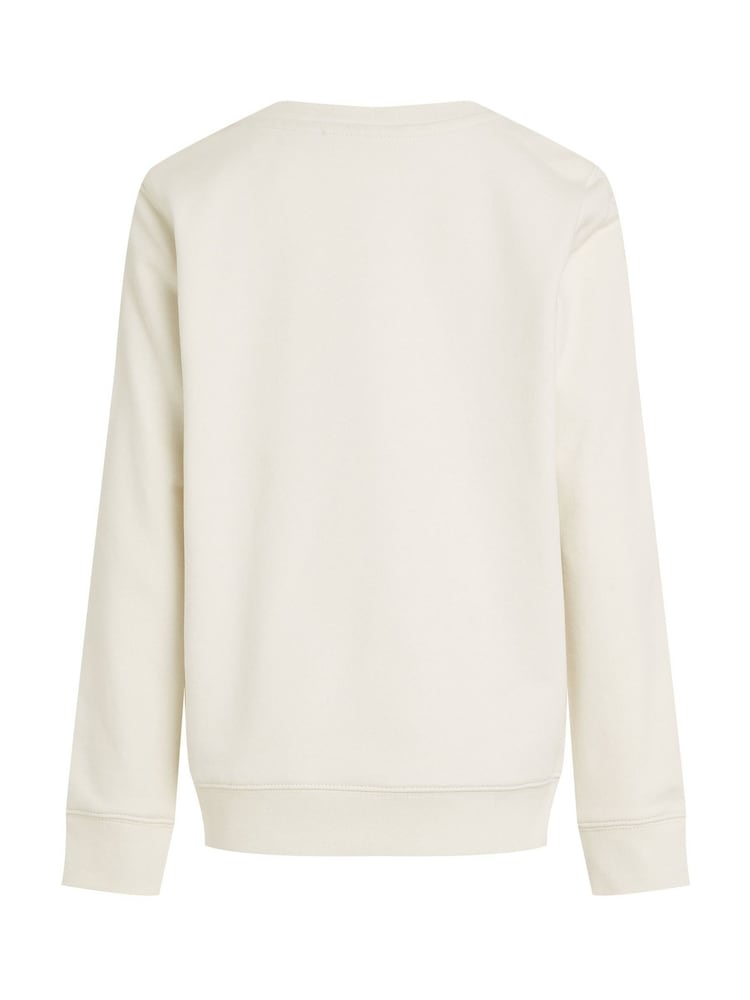Calvin Klein Brown Soft 100% Cotton Terry Crew Neck Sweatshirt - Image 5 of 5