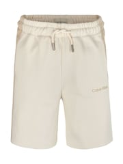Calvin Klein Cream Relaxed Jogger 100% Cotton Shorts - Image 4 of 5