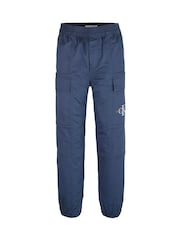 Calvin Klein Blue Regular Fit Stretch Cargo Trousers - Image 4 of 5