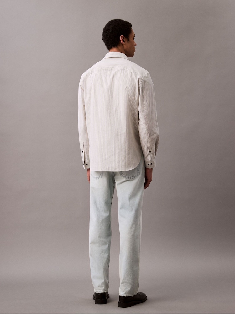 Синий - Calvin Klein 90'S Straight 100% Cotton Jeans - Image 2 of 5