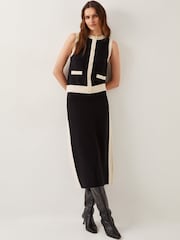 Monsoon Black Sala Two Tone Knit Vest - Image 2 of 5