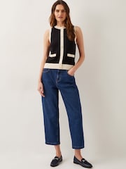 Monsoon Black Sala Two Tone Knit Vest - Image 5 of 5