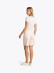 Tommy Jeans White Slim Essential Rib T-Shirt - Image 3 of 4