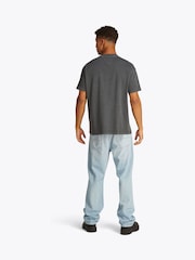Tommy Jeans Black Relaxed Label 100% Cotton T-Shirt - Image 3 of 7