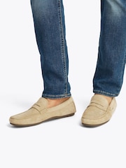 Tommy Hilfiger Brown Casual Suede Driver Shoes - Image 1 of 6